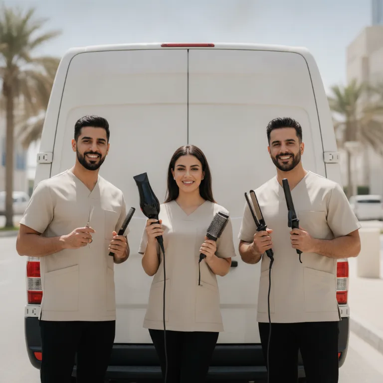 صالون شعر فاخر فريق في مردف
